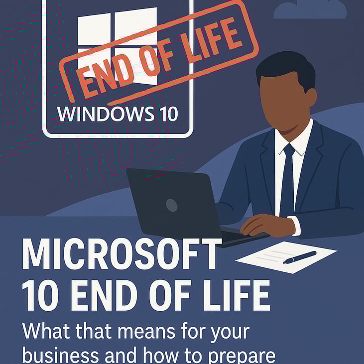This blog post discusses Microsoft 10 End of Life what that means for your business and how to prepare your business for the change Create an image to go along with the content in the blog-3