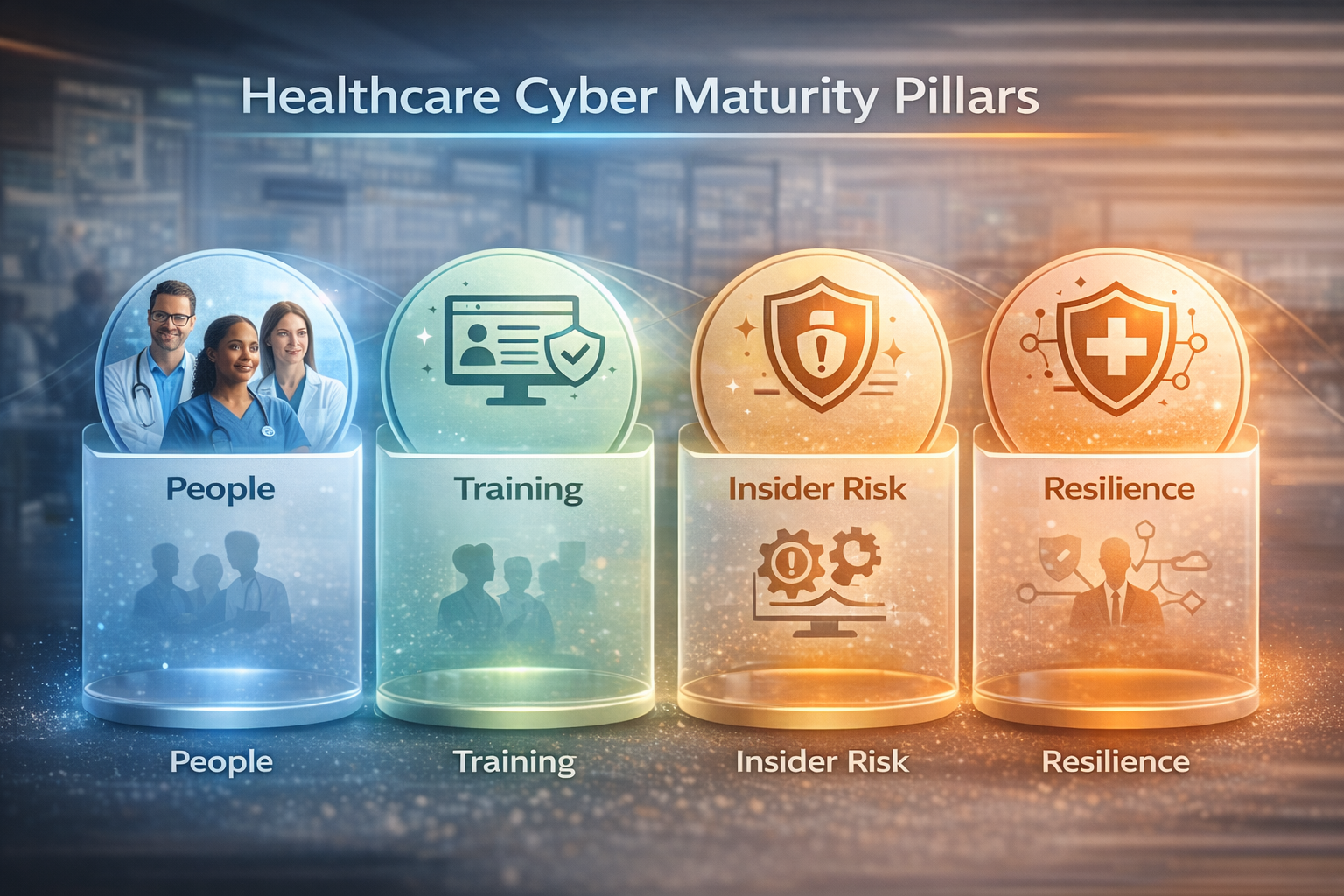 Healthcare cyber maturity pilars_ChatGPT Image Feb 19, 2026