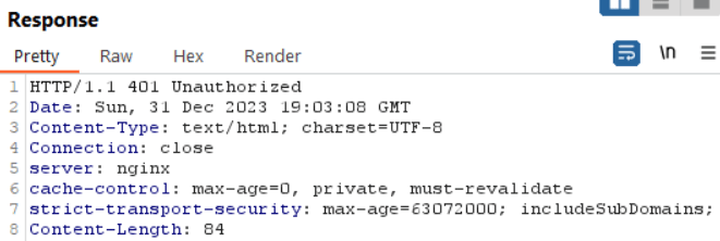 Now the application responds appropriately back with HTTP 401 Unauthorized errors when Autorize tries to execute functionality that the low-privilege user shouldn’t be able to access (e.g., edit Admin settings). If it allowed the action and returned HTTP 200, then we would have found a new authorization bypass vulnerability. Screen grab by white oak security, a cyber advisors company.