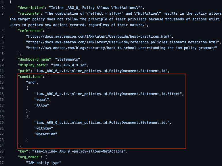 Rule file for jq from Github