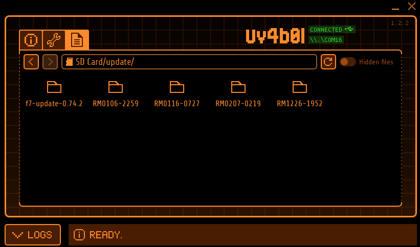 Updating flipper zero firmware screenshot by White Oak security