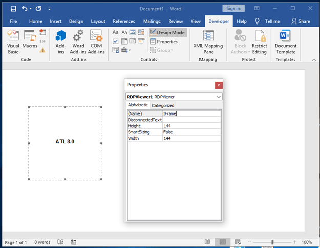 We’ll change that from RDPViewer1 to IFrame