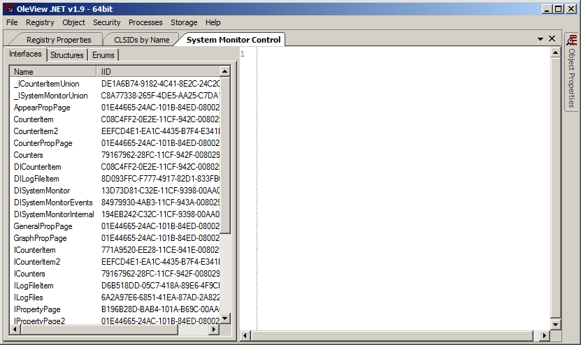 Now let’s close this tab and return to the “CLSIDs by Name” search results. Let’s right-click the “System Monitor Control” and select “View Type Library” from the submenu that opens.
