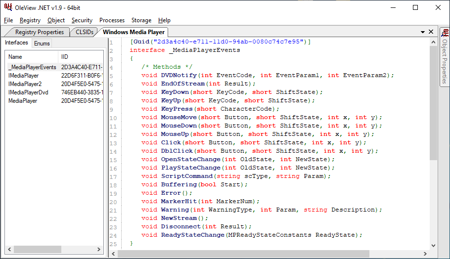 It turns out that the DLL responsible for the ActiveMovie control (e.g. wmpdxm.dll)  also hosts another variation of the Windows Media Player control, accessible via a different CLSID. When loading this specific CLSID you can reuse the event handlers for the typical Windows Media Player control to obtain code execution