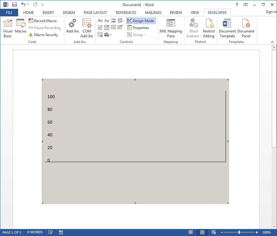 White Oak Security's penetration tester resizes the performance monitor size to make it larger. As we’ve mentioned in previous blogs, you’ll want to note that you’re currently in “Design Mode” and can resize this control if you please. Let’s do that now!