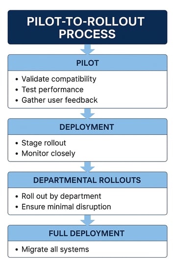 Pilot to rollout process