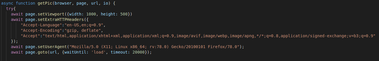 Additional headers and a user agent specified in the driver also help successful navigation attempts. White Oak Security also tweaked the timeout to match the 20 seconds for a fair comparison across the tools.