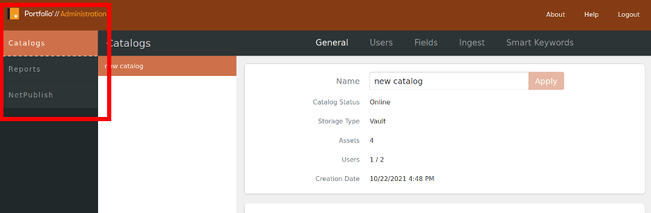 in the Catalogs part of Portfolio, White Oak Security Using the hard-coded password, a user can gain access to a visually limited administrative view into the application. However, this user’s administrative session does have full permissions over the application.