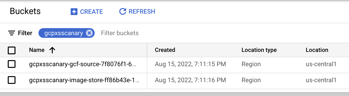 Using Google Cloud Storage, White Oak Security has the ability to retrieve the screenshot data using temp credentials minted by the cloud service account, shown here. 