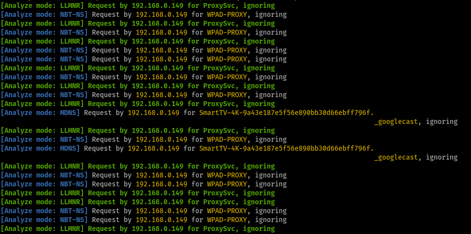 The default setting uses individual static names “ProxySvc” for LLMNR and “WPAD-PROXY” for NBT-NS requests Screenshot by white oak security