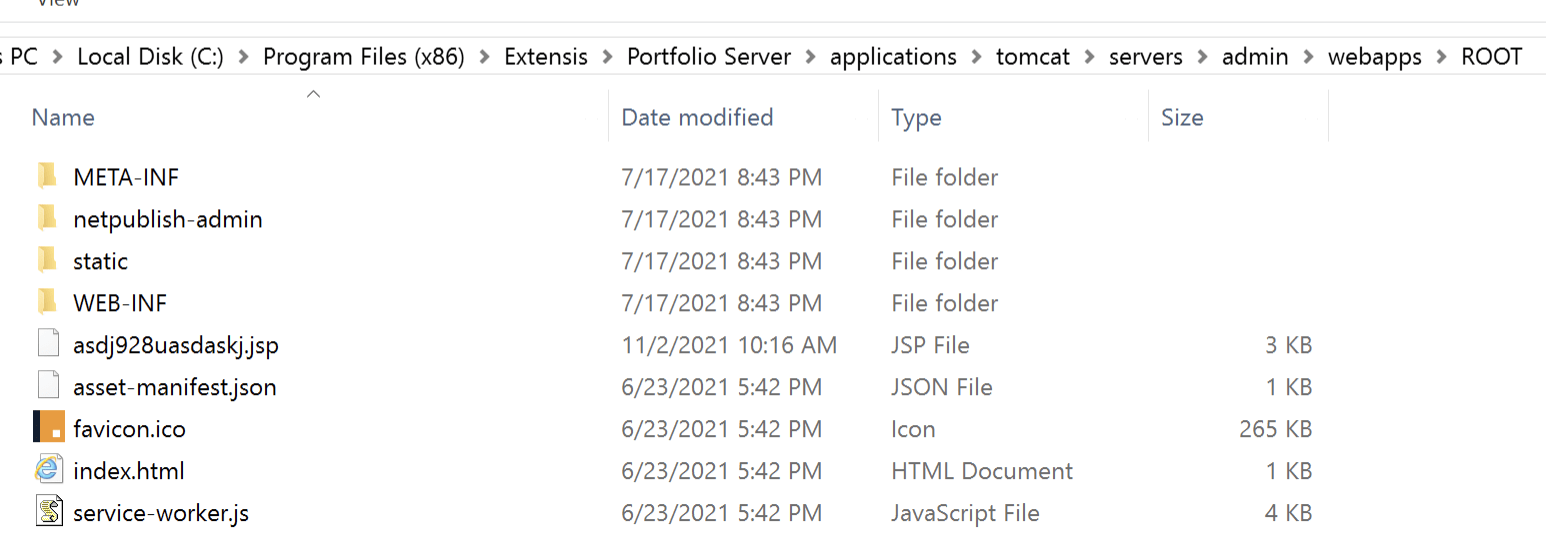 The file was successfully written to the target location inside of the web root folder by White Oak Security