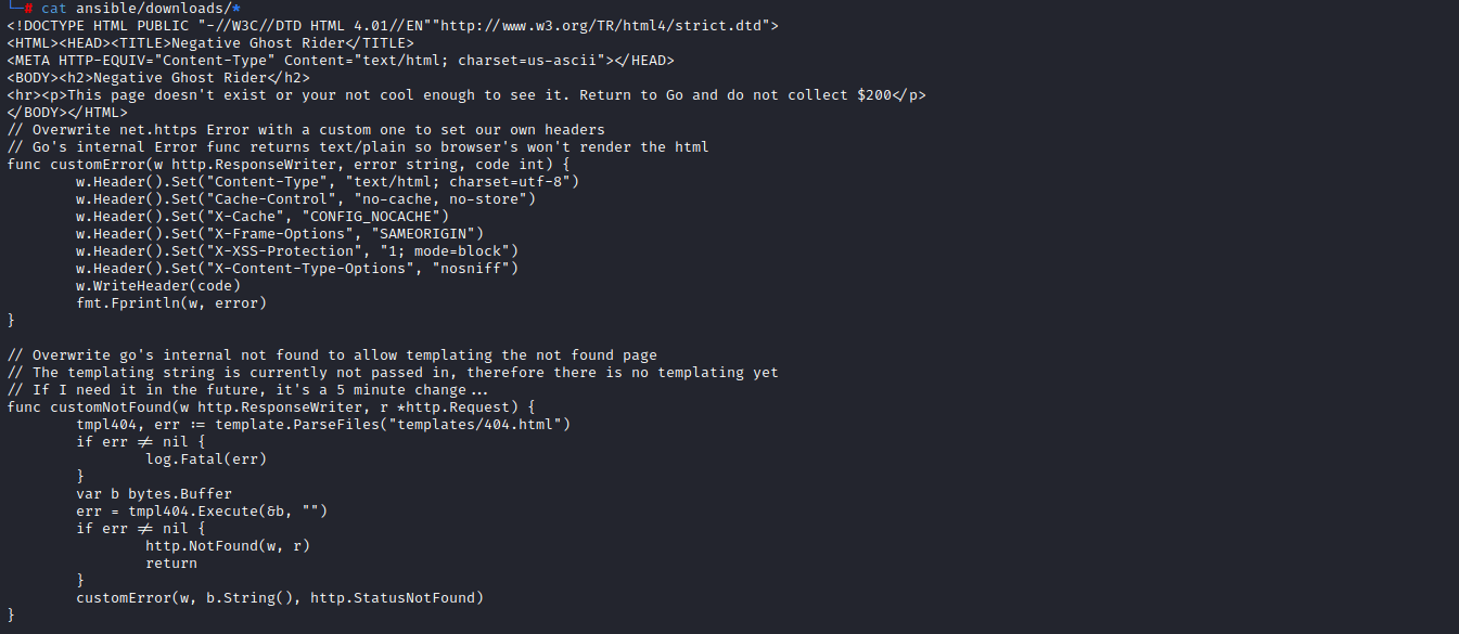 ansible downloads screenshot has much more data now, 404.html file is modified by autosneakphish tool created by White Oak Security