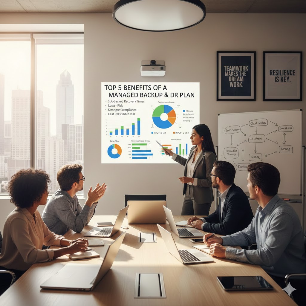 Top 5 Benefits of Managed Backups & Disaster Recovery Plans