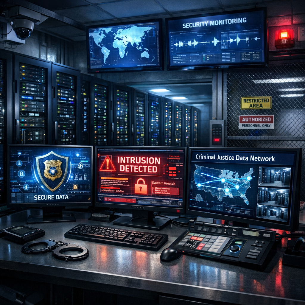 Secure Server Room Protecting Law Enforcement Data