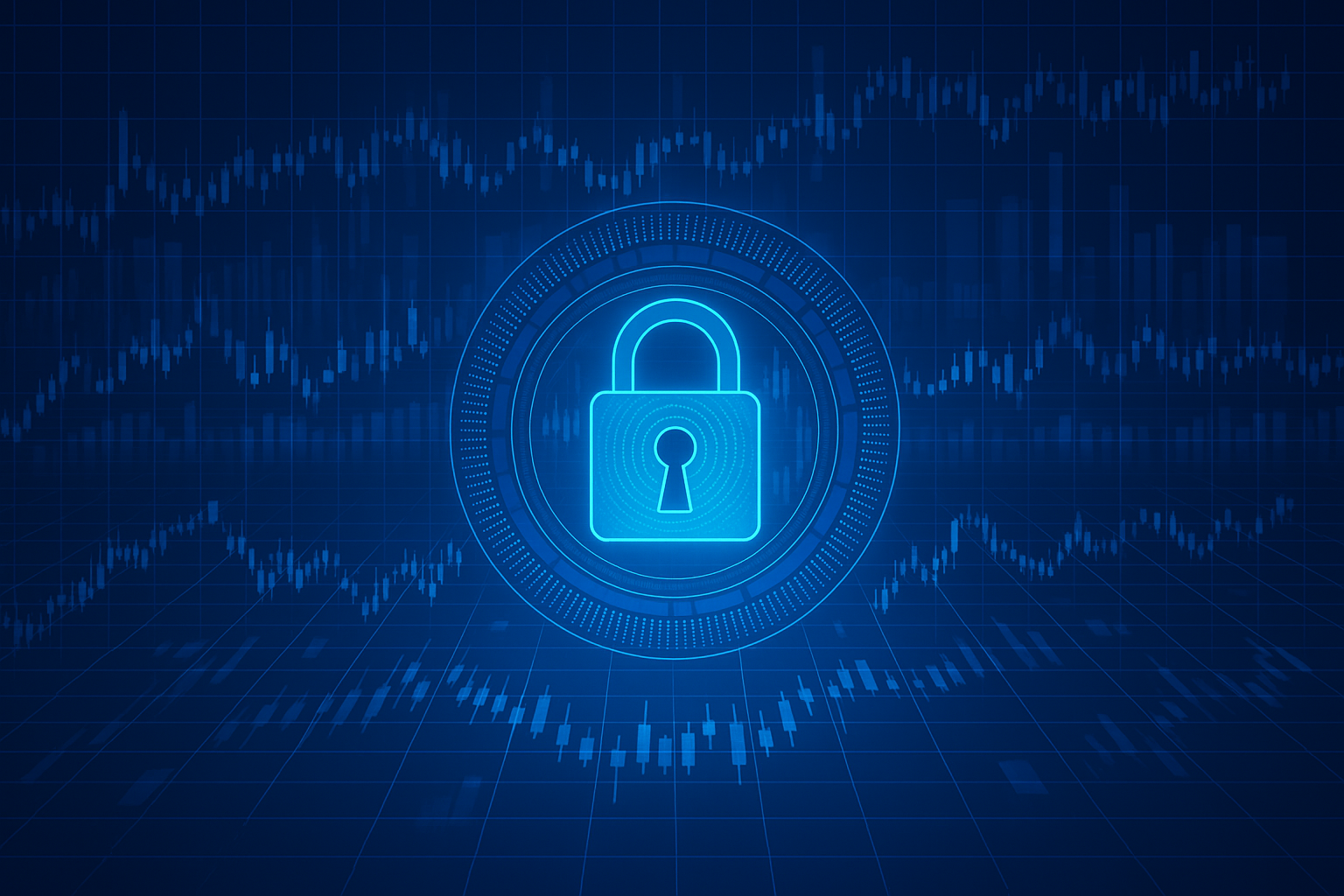 Cyber lock suggesting a cybersecurity zero trust network.